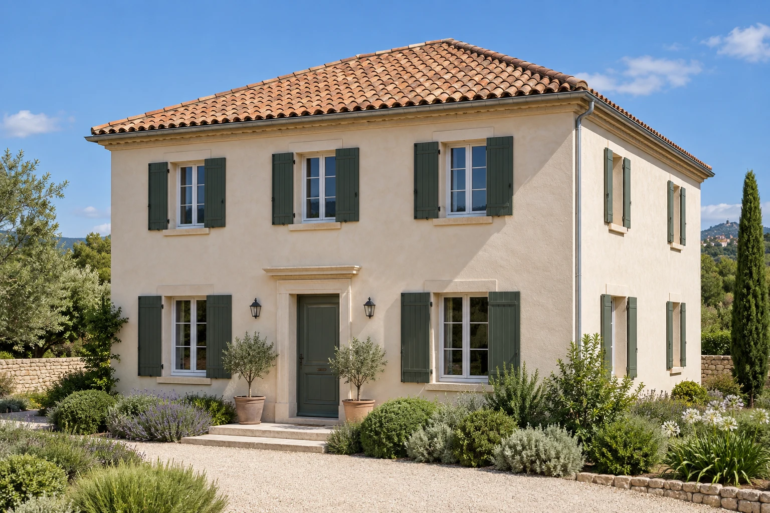 Maison de démonstration pour une simulation de façade